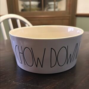 Rae Dunn chow down dog bowl